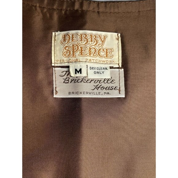 Debby Spence Personal Patchwork Size M Vest Brickerville House Original Vintage - Picture 4 of 12